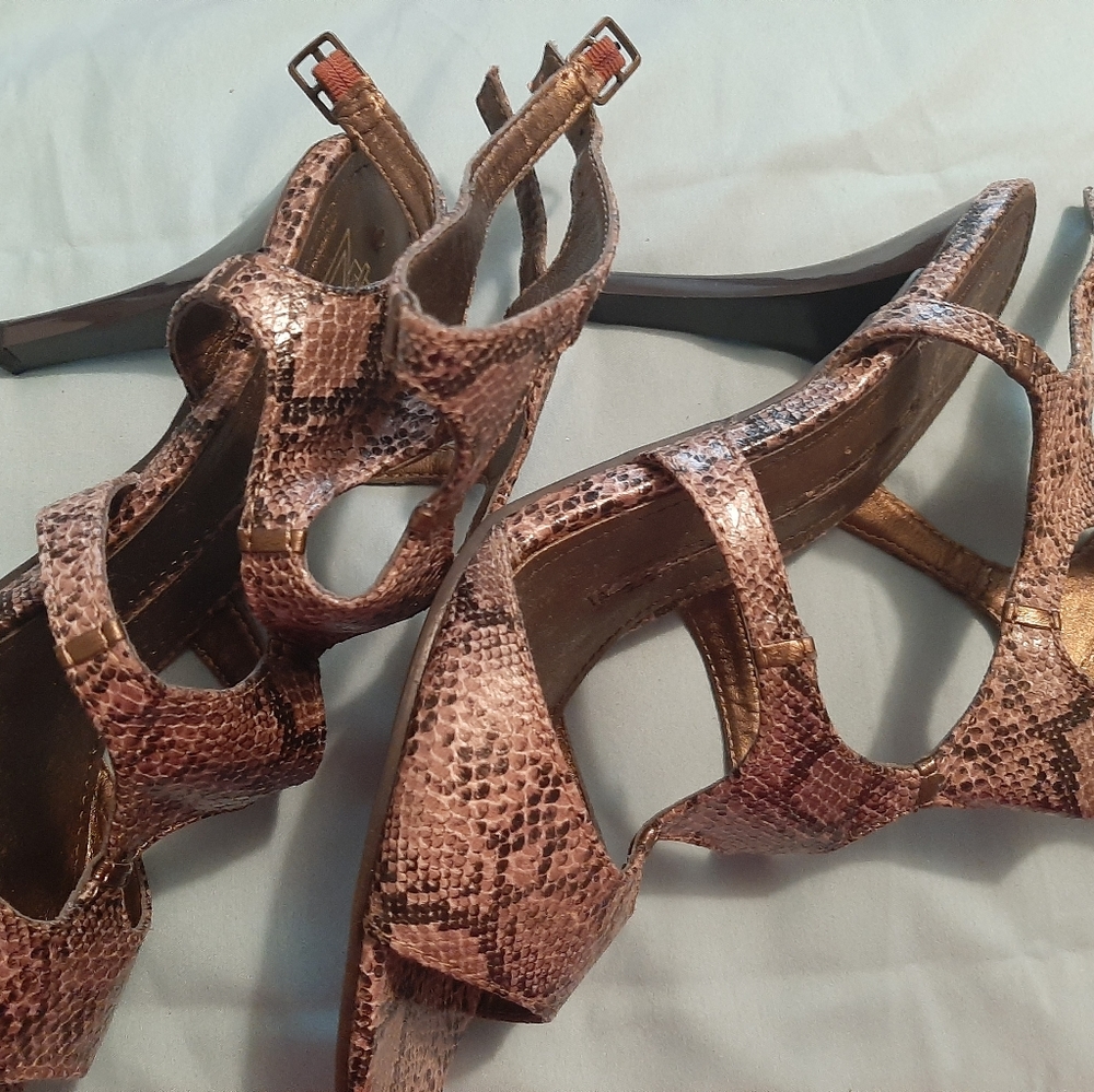 Snakeskin heels